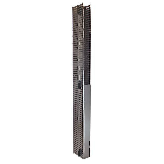 Organizador Vertical North System - 10-7 Cm, Color Negro