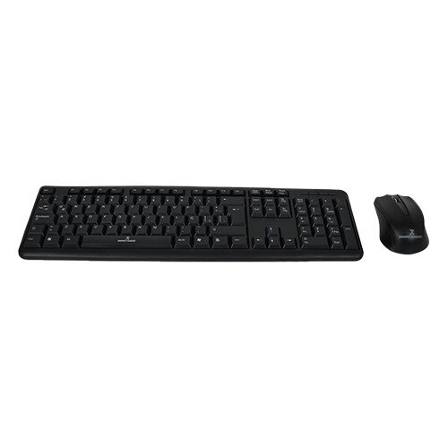 Kit Teclado Y Mouse Usb Pc-201076 Estandar Negro 1000 Dpi