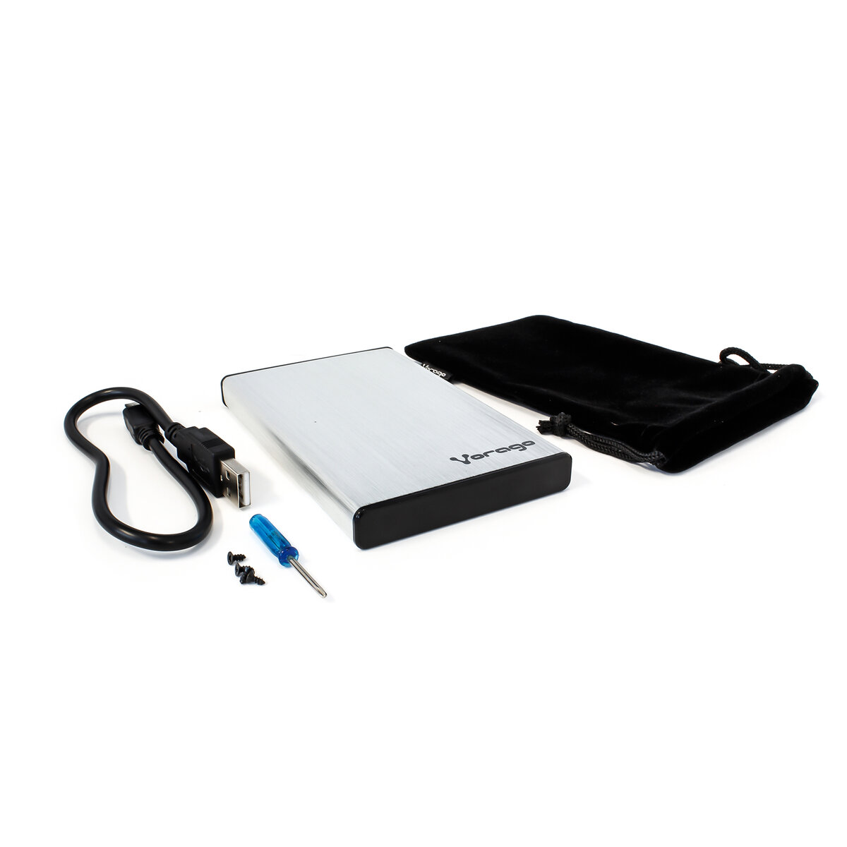 Enclosure Vorago Hdd-201 Plata Dd 2.5 Sata Usb 3.0