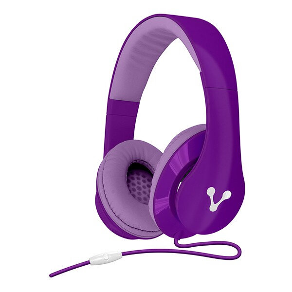 Diadema Vorago Alta Fidelidad Hp-204 Morado Cable Plano Manos Libres