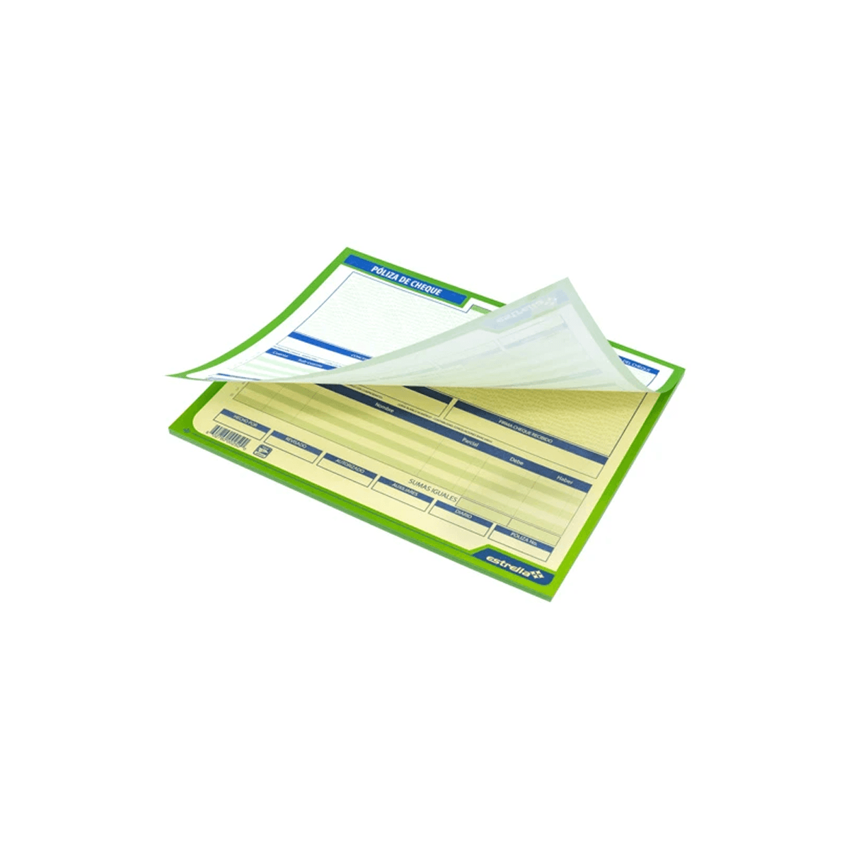 Poliza Cheque Estrella 0250 1/2 Carta 25 Juegos Original Y Copia
