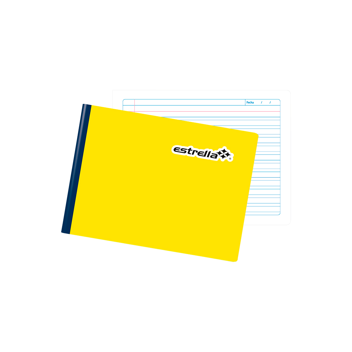 Cuaderno Estrella 0654 Italiano Cosido Doble Raya 100 Hojas