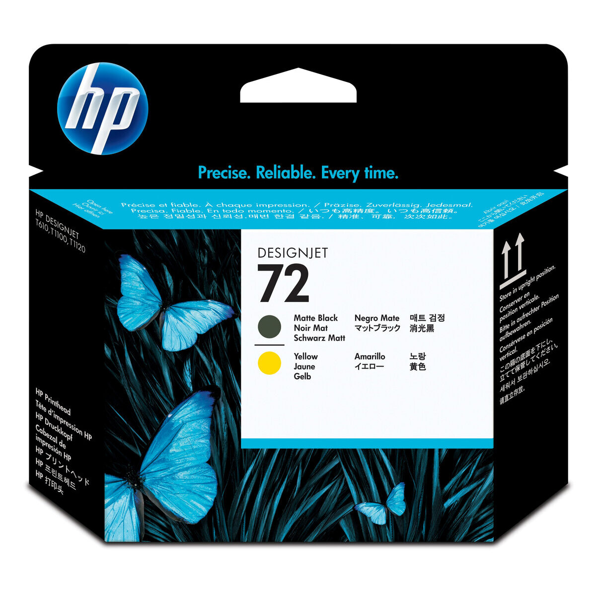 Cabezal De Impresion Designjet Hp 72 Negro Mate Y Amarillo C9384A