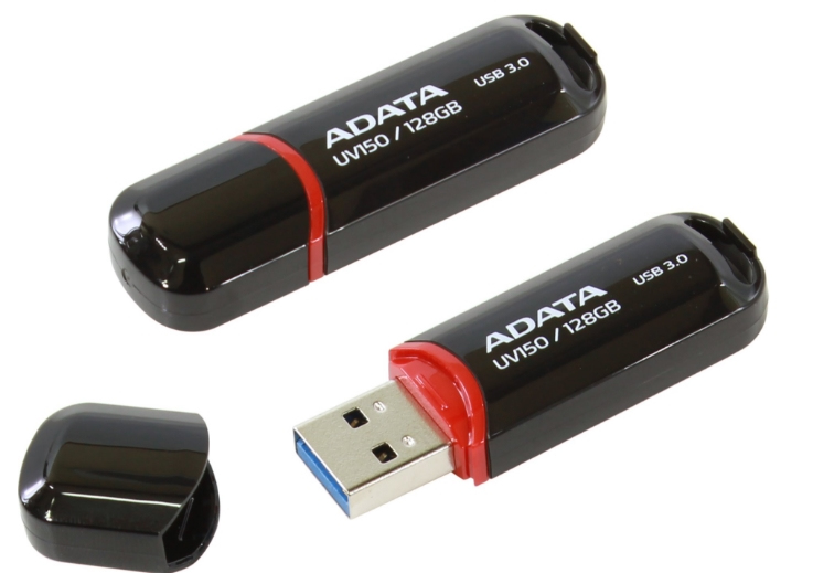 Memoria Flash Usb Adata Auv150-128G-Rbk  Negro