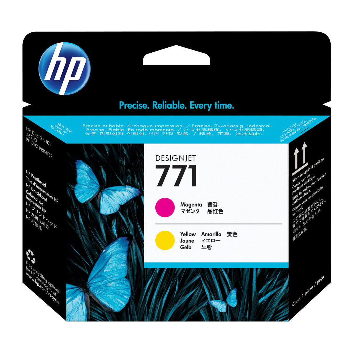Cabezal De Impresion Designjet Hp 771 Magenta Amarillo Ce018A Ce018A
