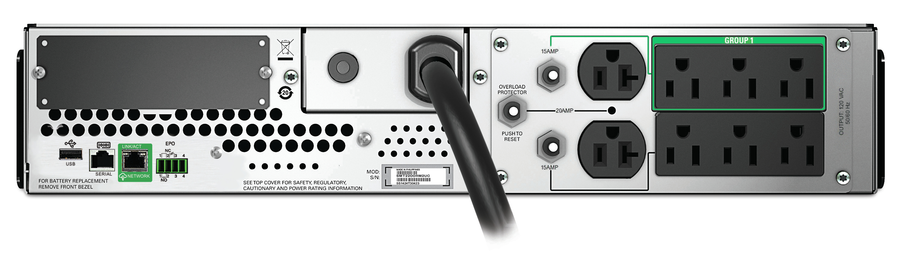 Ups No Break Tipo Rack Apc 2200Va Smt2200Rm2Uc