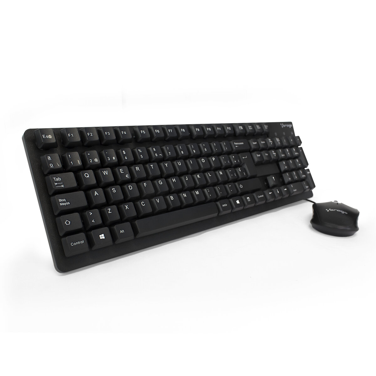 Kit Teclado Y Mouse Vorago Km-106 Alámbrico Negro 1000Dpi