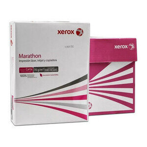 Papel Xerox Bond Marathon 70Gr Carta 99% Blancura Paq C/5000 Hojas