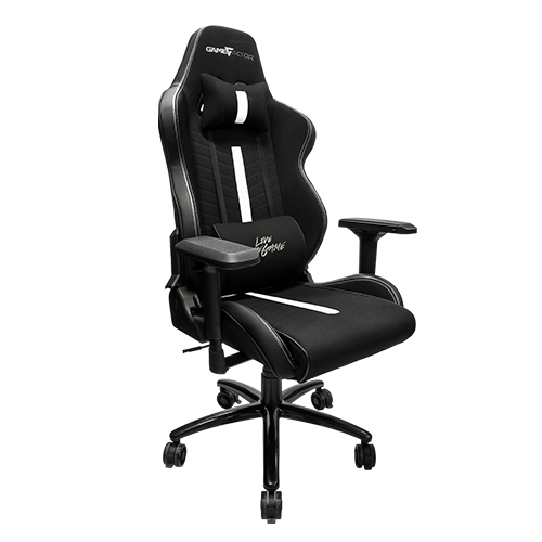Silla Game Factor Cgc601 Xl, Tela, Reclinable, Negro/Blanco