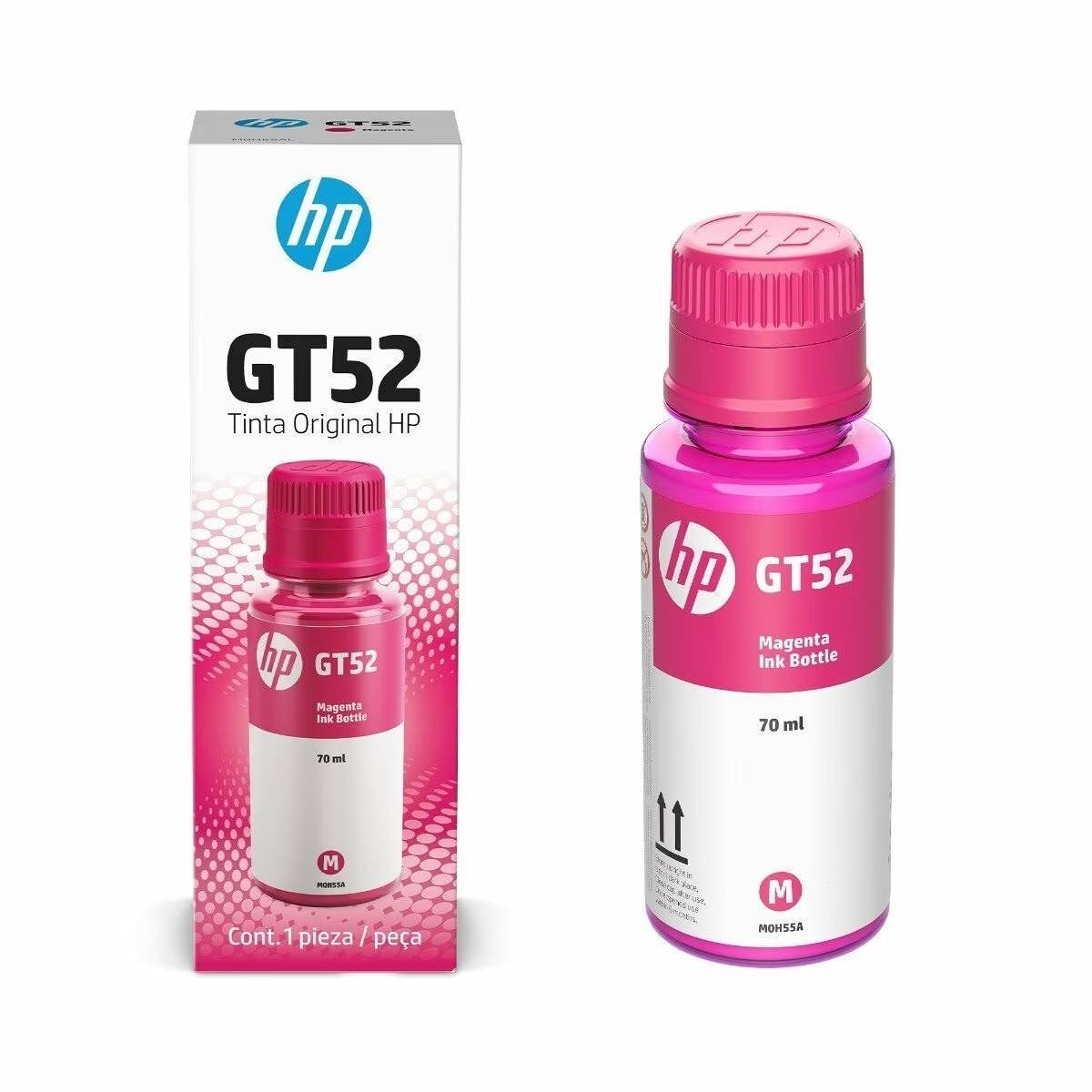 Botella De Tinta Hp Gt52 Magenta 70Ml M0H55Al
