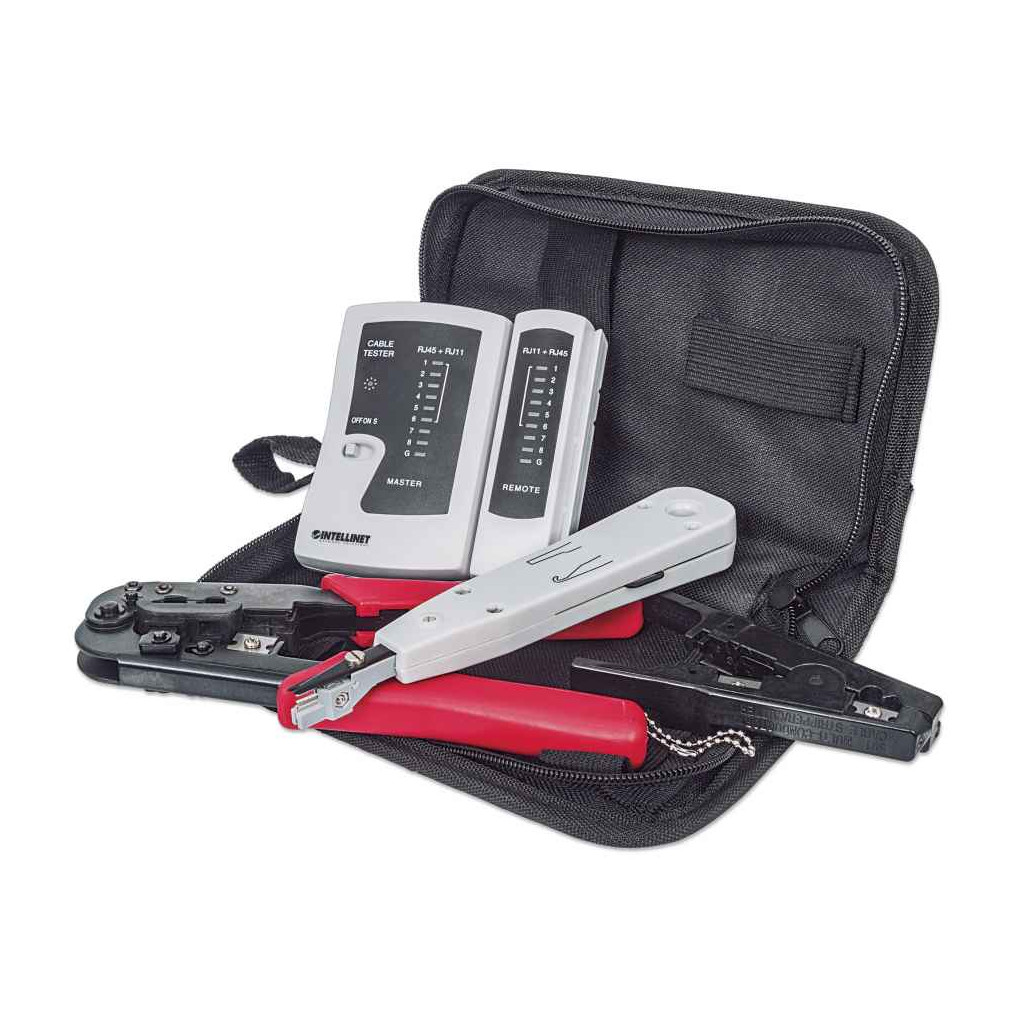 Kit De Herramientas Para Red Con 4 Piezas Con Bolsa Intellinet 780070