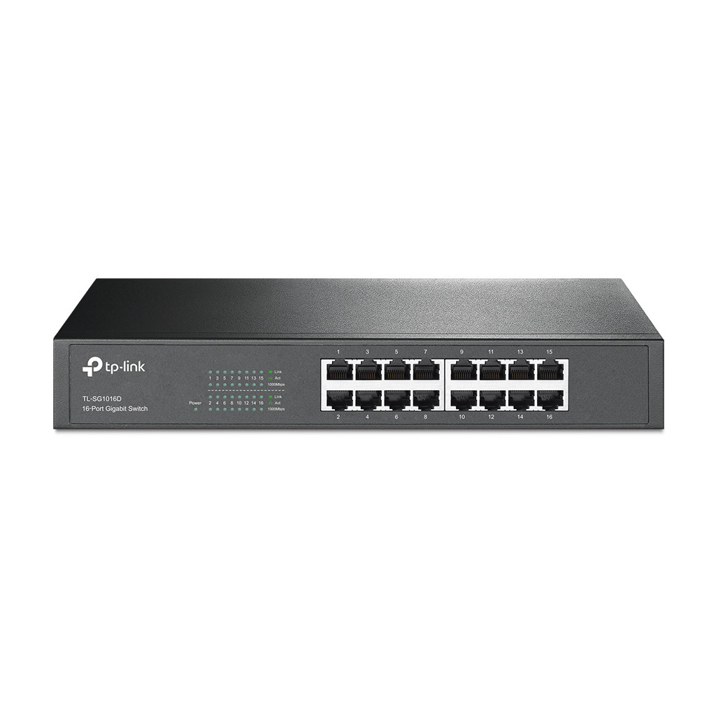 Switch Gigabit Tp-Link  De 16 Puertos  Tl-Sg1016D