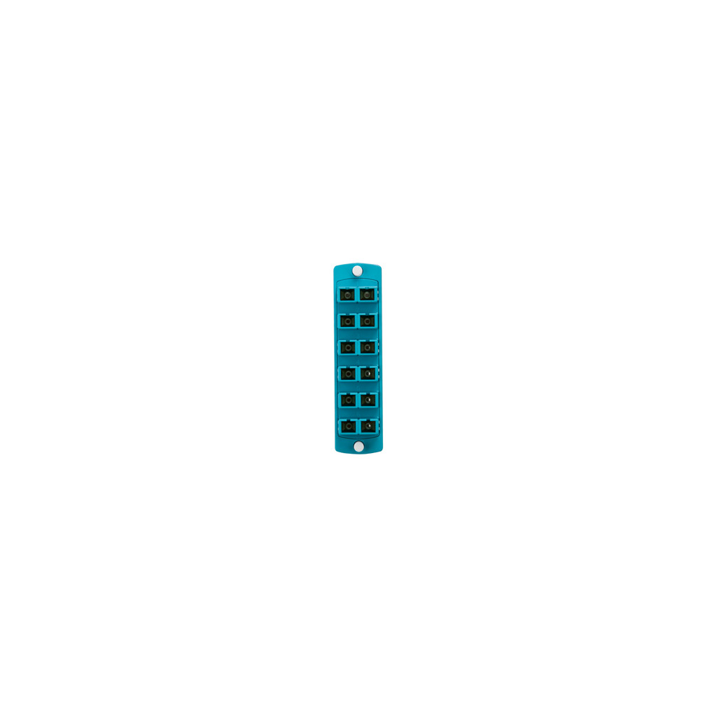 Placa Acopladora 50 (Om3 & 4) Mm Duplex Sc 12 Fibras Leviton 5F100-2Qc