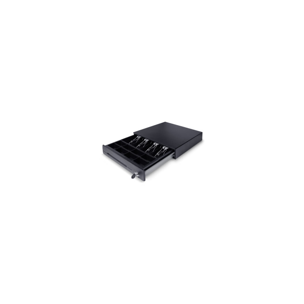 Cajon De Dinero Ec-Cd-50M Ec Line Negro 4 Billetes 8 Monedas