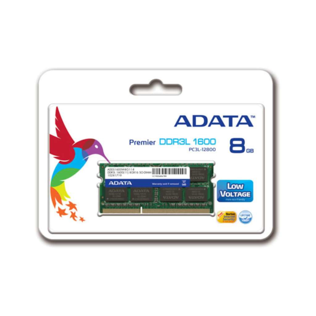 Memoria Sodimm Ddr3L Adata 8Gb 1600Mhz (Adds1600W8G11-S)