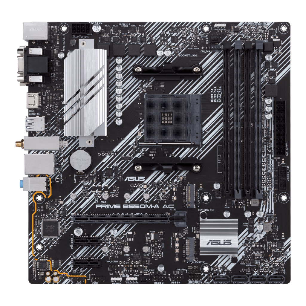 Tarjeta Madre Asus Prime B550M-A Ac Atx Am4 Ddr4 Hdmi