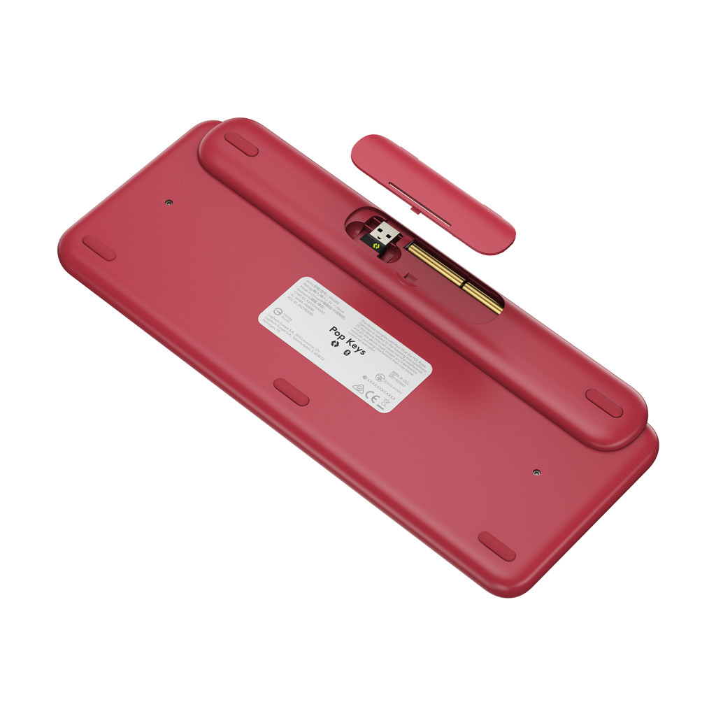 Teclado Inalambrico Logitech Pop Bluetooth Rosa Español 920-010715