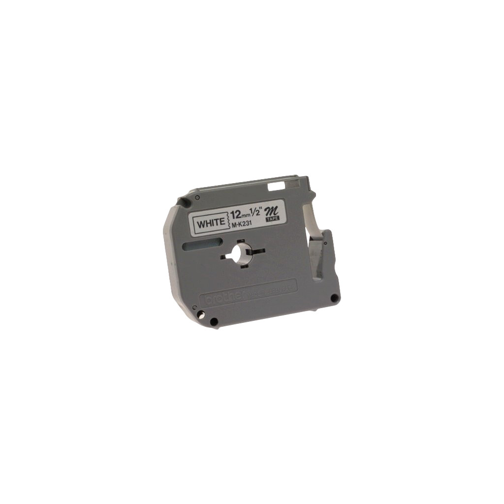 Cinta Brother M231 Negro Sobre Blanco 12Mm P/Pt90