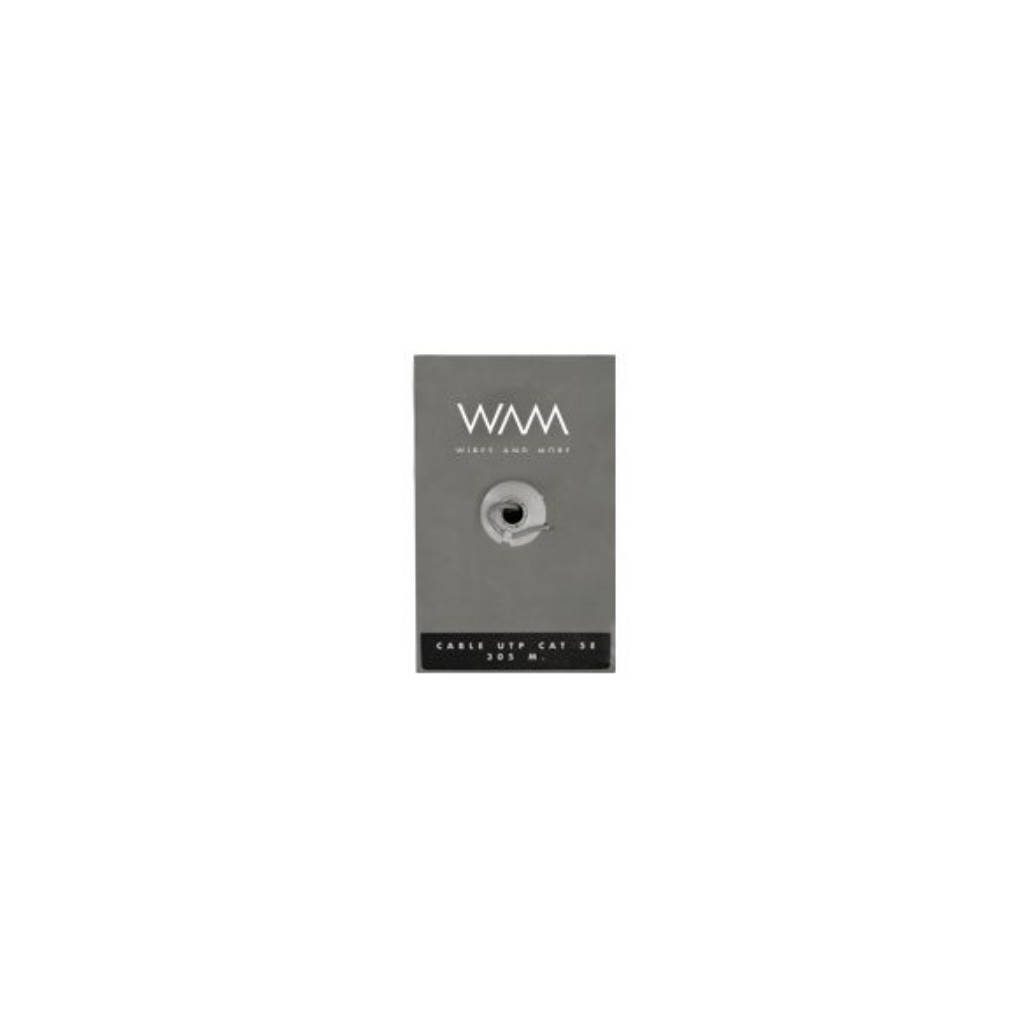 Bobina Cable Utp Cat 5E Wam Gris 305 Mts Interiores