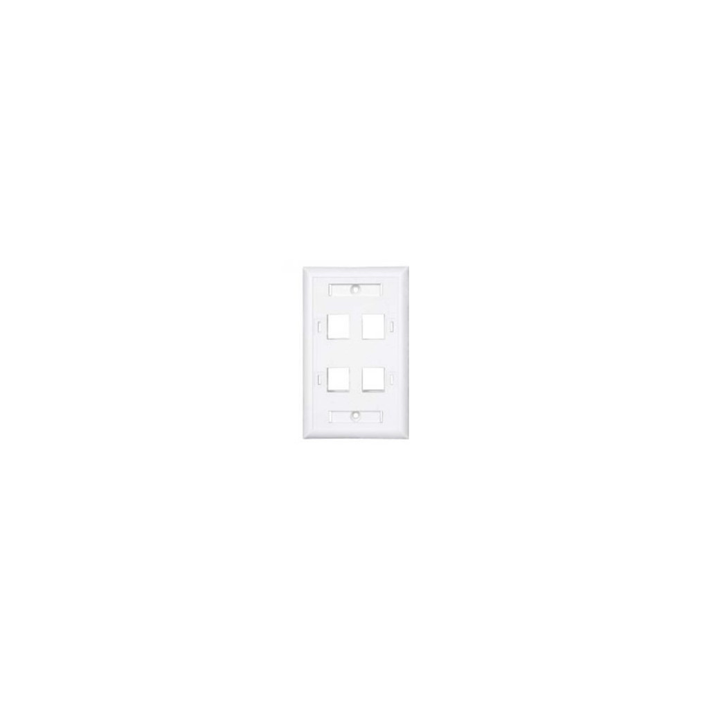Placa De Pared Condunet 4 Puertos Blanco Tipo Keystone 8699614Afp