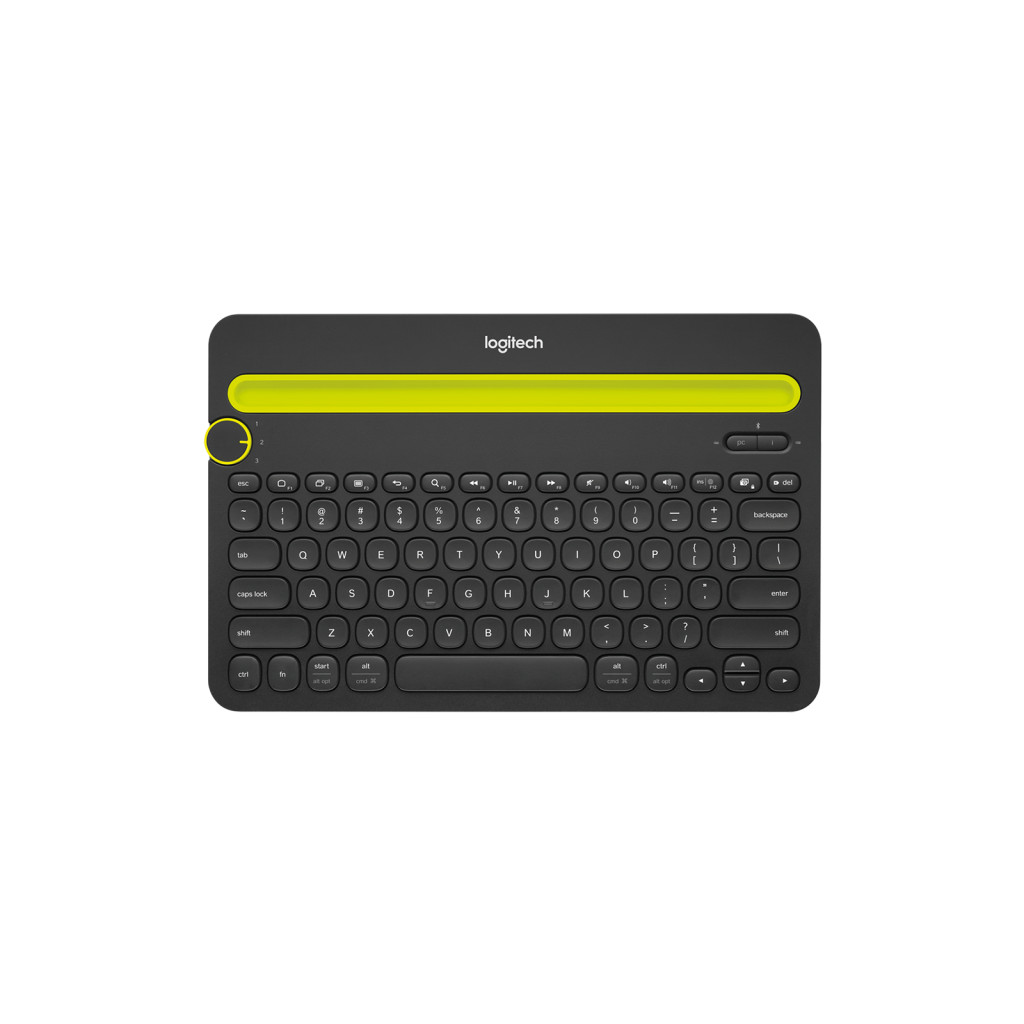 Teclado Logitech K480 Negro Bluetooth Para Pc/Tablet/Smar (920-006346)