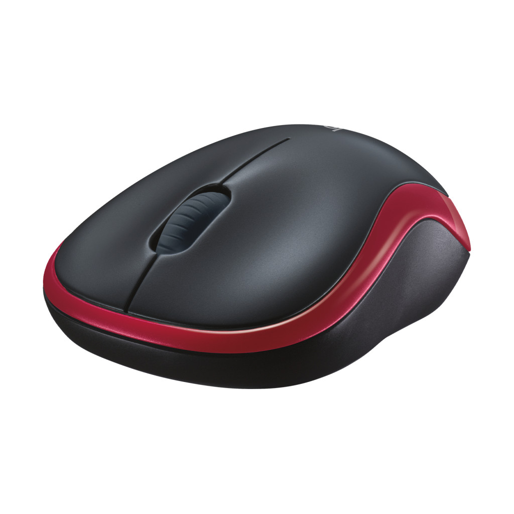 Mouse Logitech M185 Rojo Inalambrico Usb (910-003635)