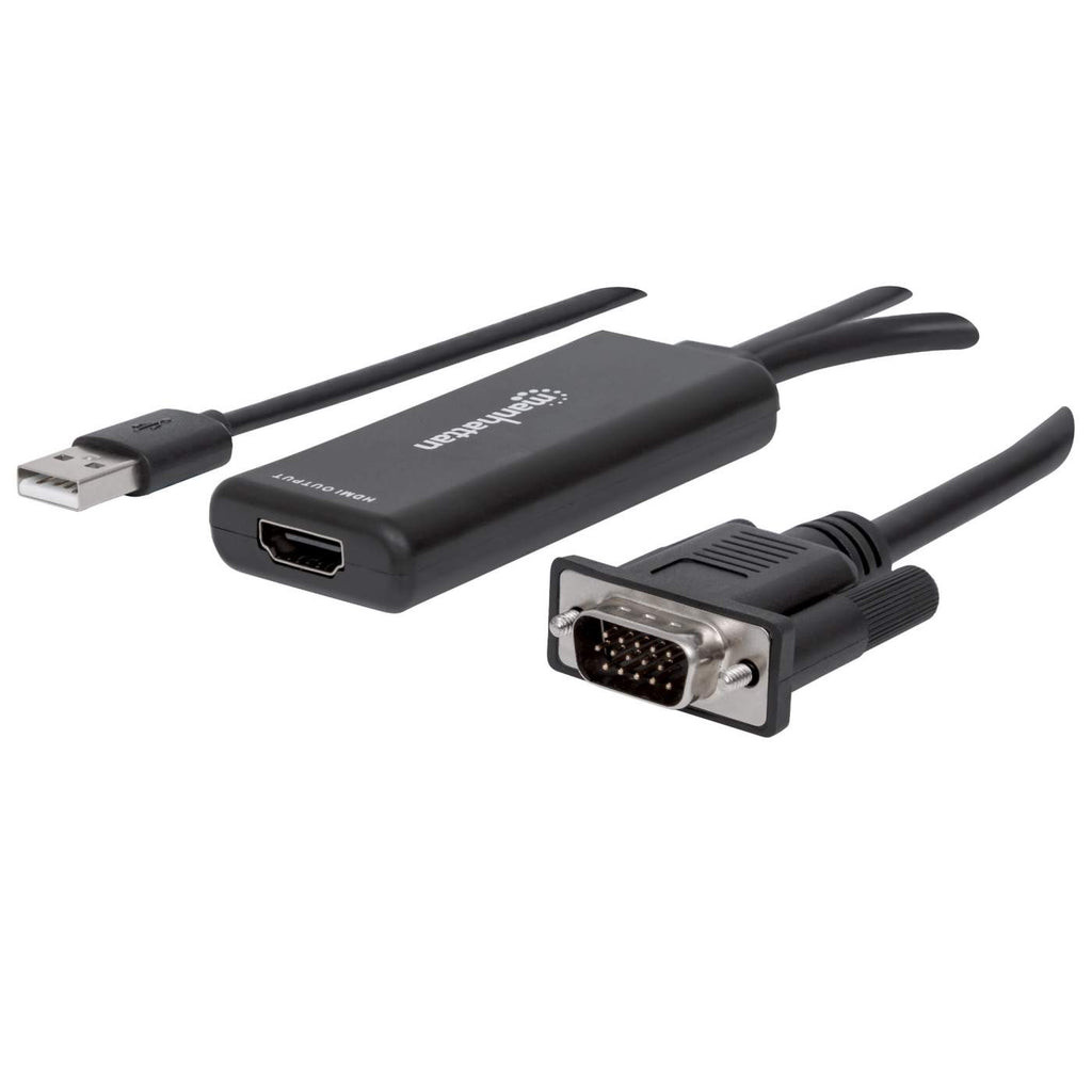 Convertidor Manhattan Video Vga + Audio Usb A Hdmi 152426