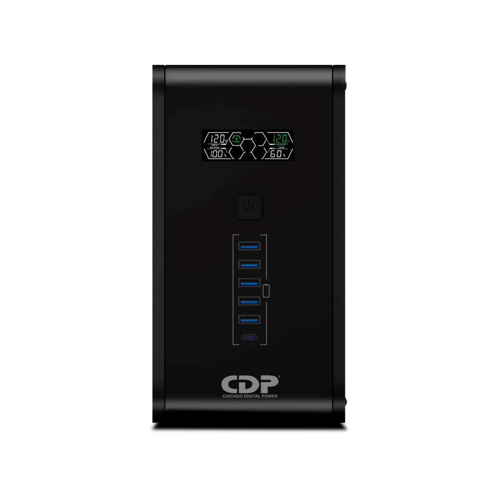 No Break Cdp R-Smart1010 1000Va/500W 10 Cont Lcd Reg. Bat. Sup