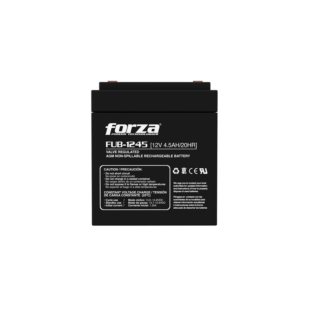 Bateria Forza Negro 12 V 4500 Mah Plomo-Acido