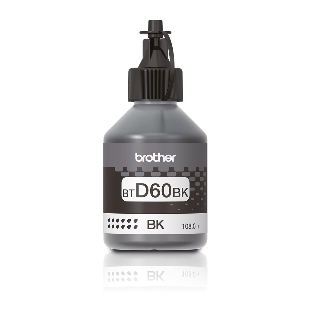 Botella De Tinta Brother Btd60Bk Color Negro 6000 Paginas