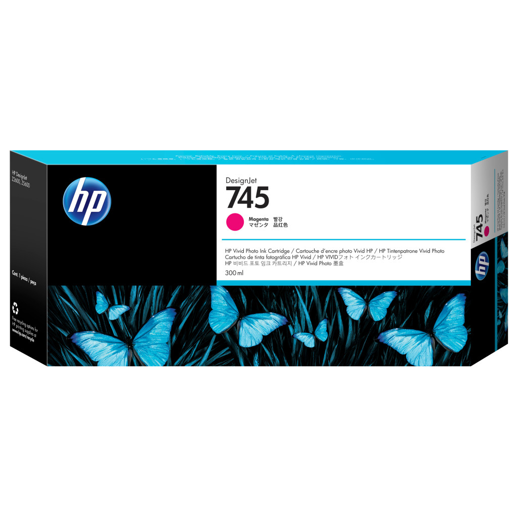 Cartucho Hp 745 Magenta P/2600/5600 300Ml F9K01A