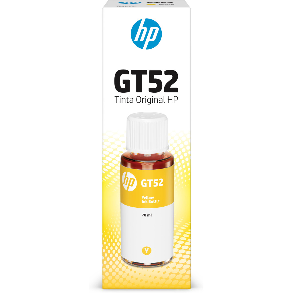 Botella De Tinta Hp Gt52 Amarillo 70Ml M0H56Al