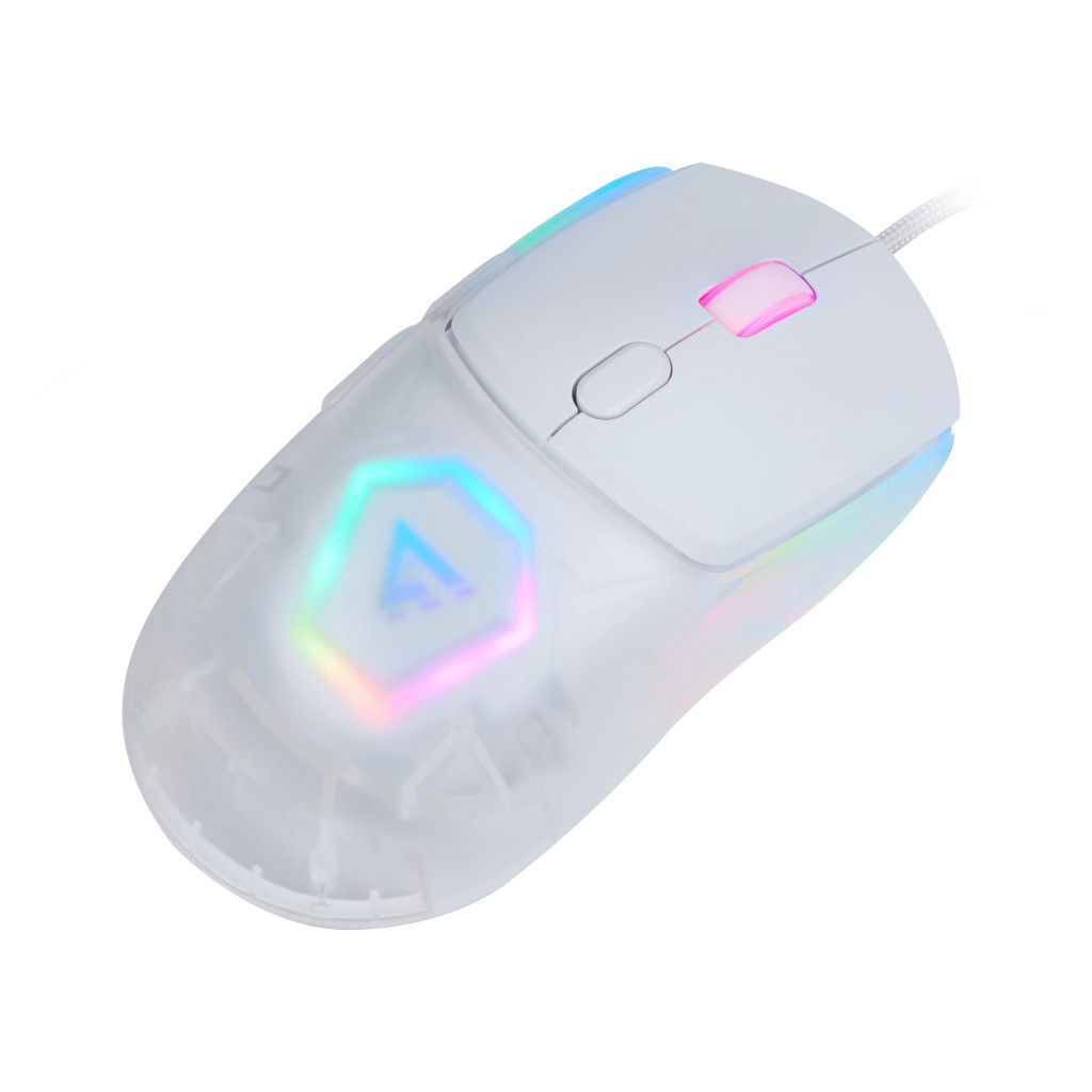 Mouse Gamer Game Factor Mog530-Wh Rgb Sensor Pixart 3327 12,000 Dpi 6200 Fps Con Software Blanco