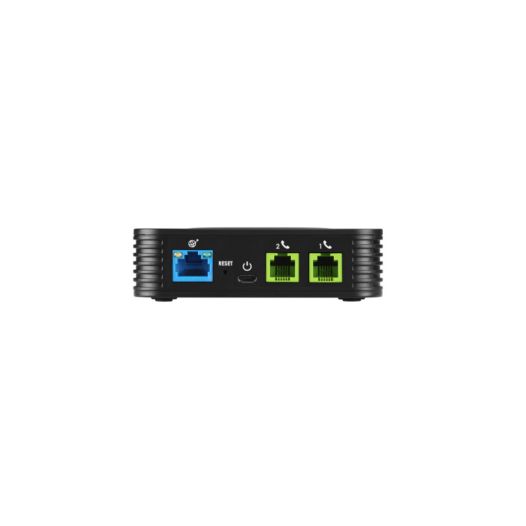 Adaptador Grandstream Ata Ht802 2 Puertos Fxs 1X Rj-45