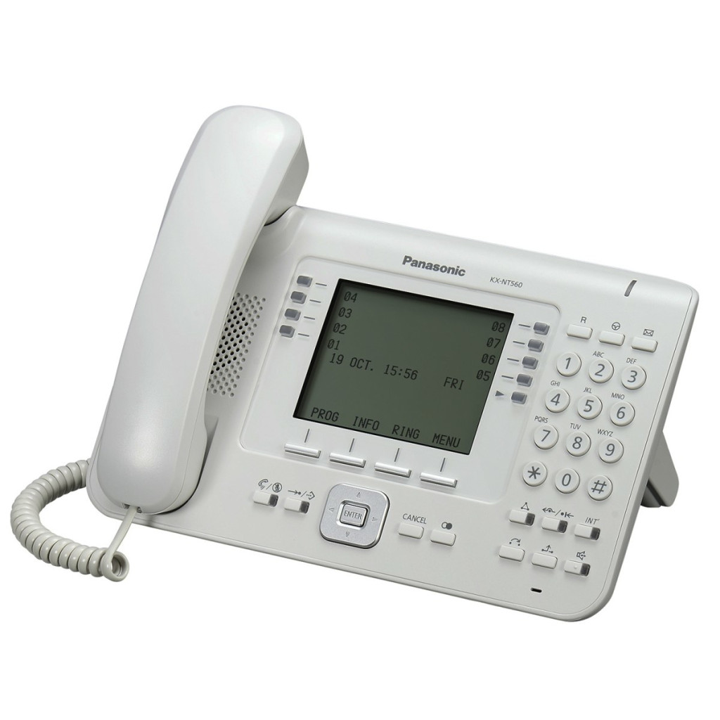 Telefono Ip Lcd Panasonic Kx-Nt556X-B 6 Lineas 12 Teclas Negro