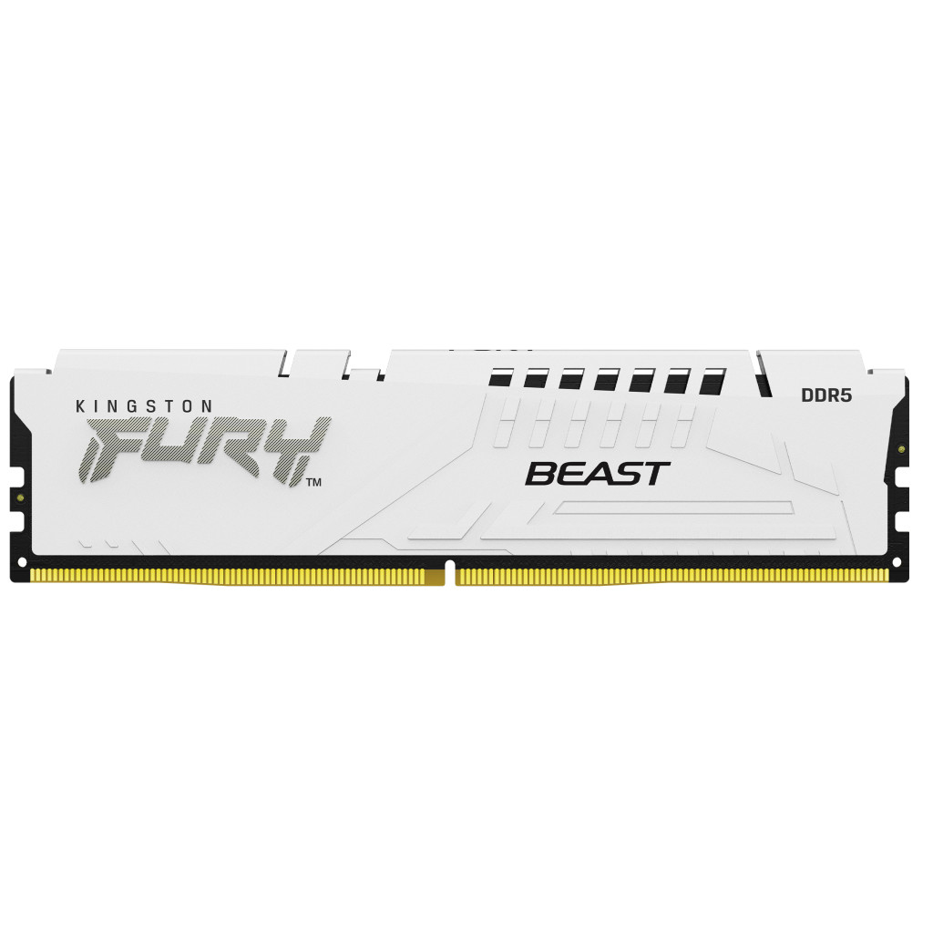 Memoria Ram Kingston Fury Beast 16Gb Ddr5 6000Mhz Cl36 Dimm Blanco Kf560C36Bwe2-16
