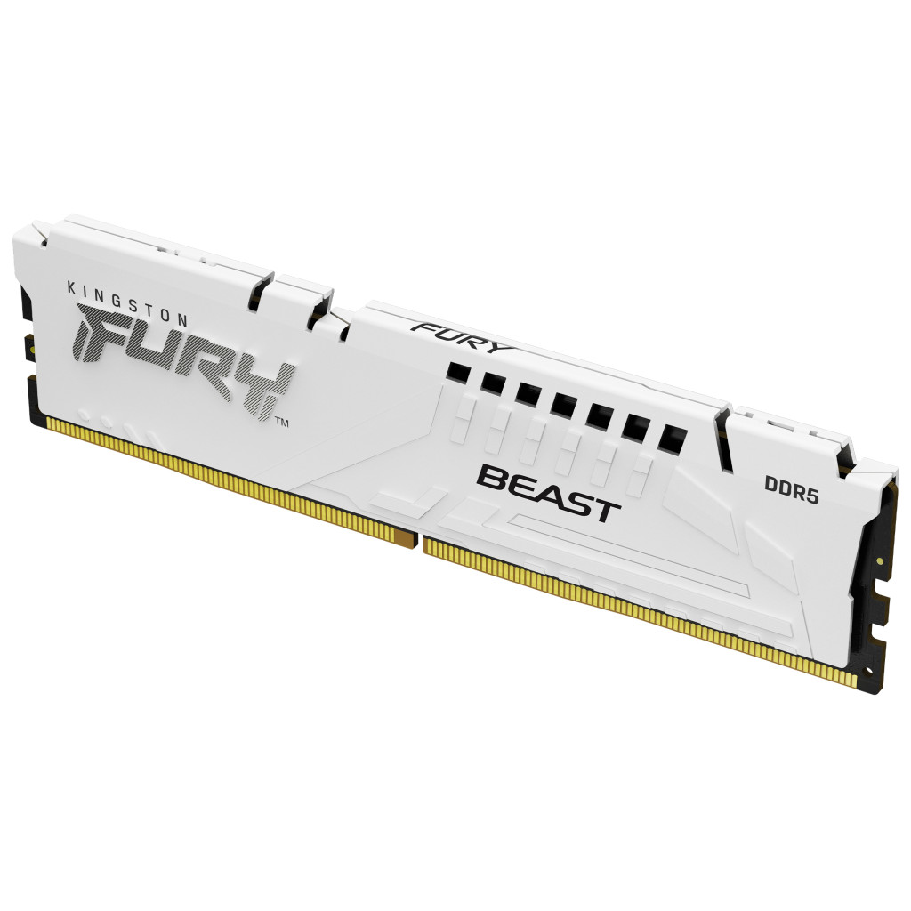 Memoria Ram Kingston Fury Beast 16Gb Ddr5 6000Mhz Cl36 Dimm Blanco Kf560C36Bwe2-16