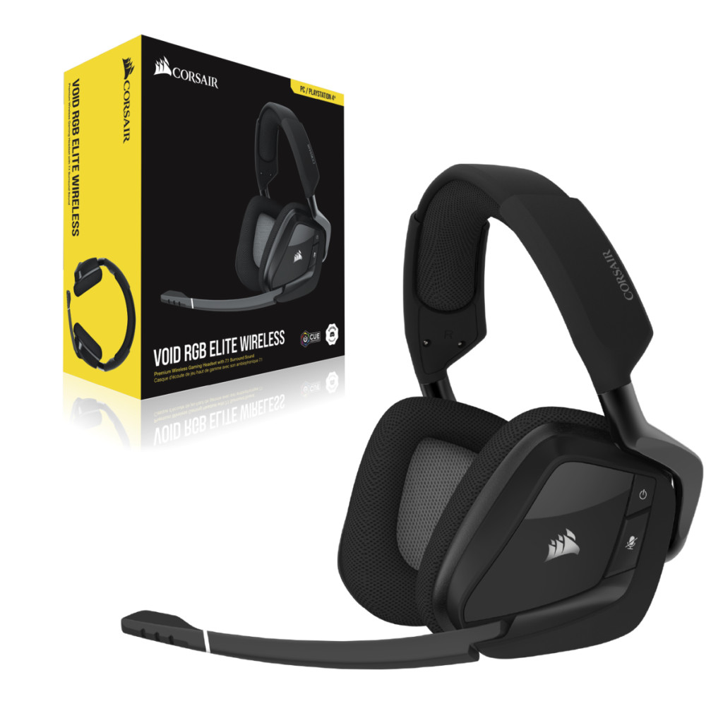 Diadema Gamer Corsair Void Rgb Elite Wireless 7.1 Usb Carbon Ca-901 OPEN BOX A