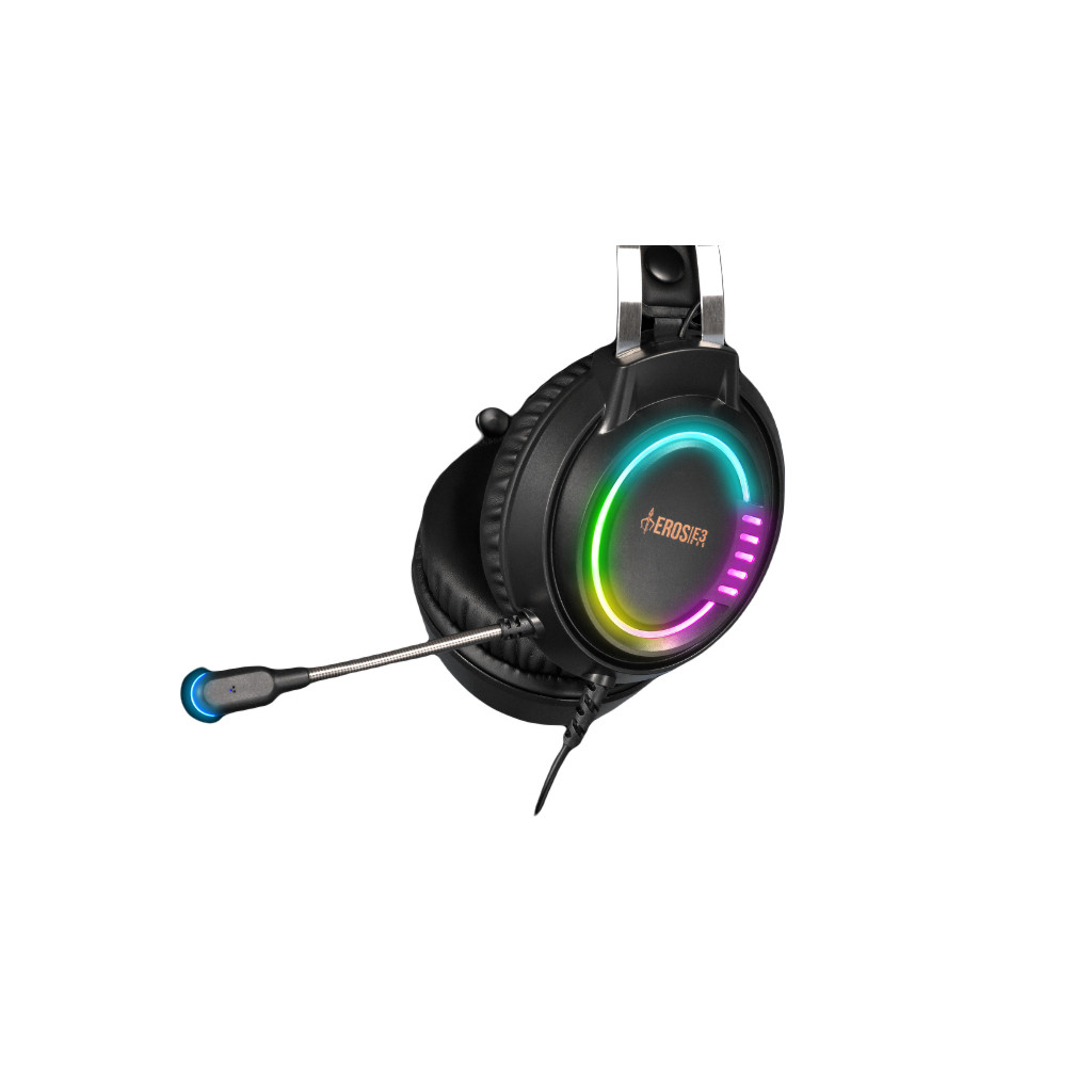 Diadema Gamer Gamdias Eros M3 Alambrico Rgb Usb Negro OPEN BOX A