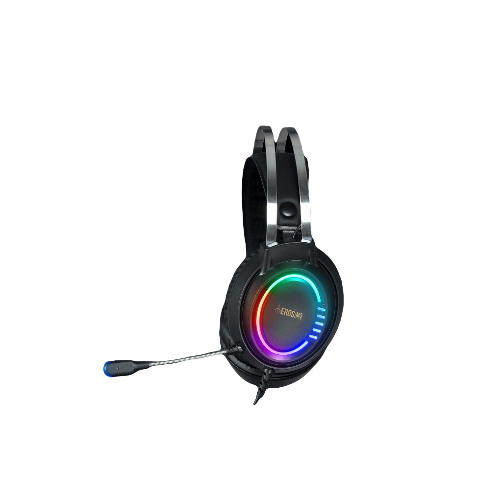 Diadema Gamer Gamdias Eros M3 Alambrico Rgb Usb Negro OPEN BOX A