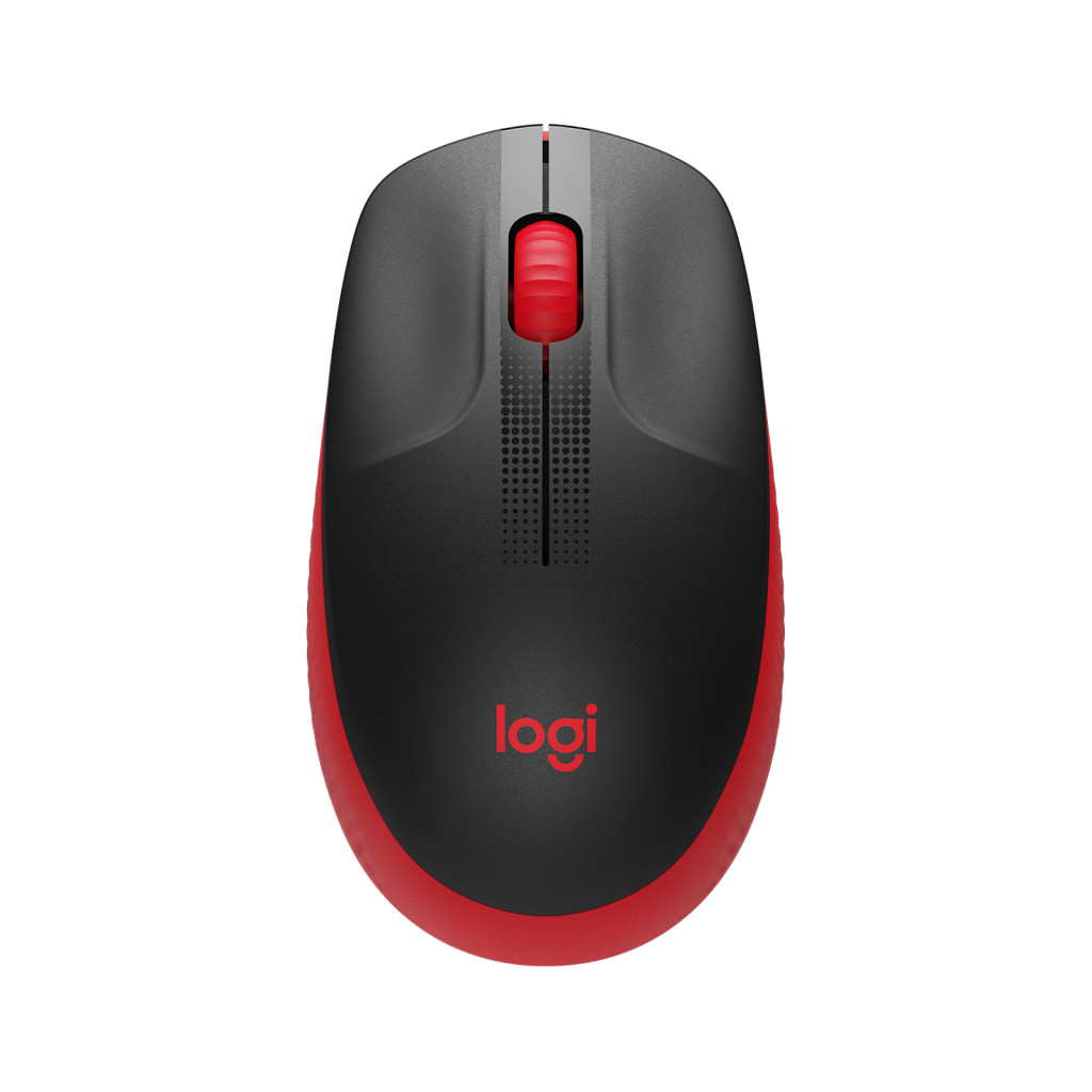 Mouse Logitech Inalambrico M190 Rojo Ambidiestro 910-005904