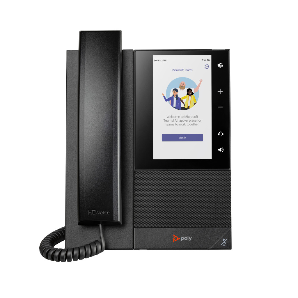 Teléfono Ip Poly Ccx 505 5" Para Microsoft Teams 24 Líneas Alámbrico Altavoz Negro 82Z79Aa