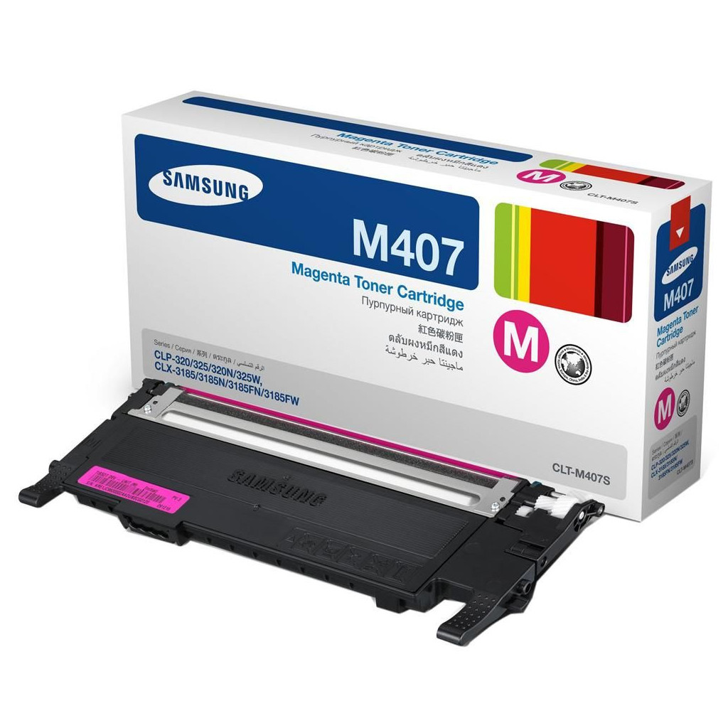 Toner Samsung Clt-M407S Magenta Para Clp-320/325  Clx-3185 OPEN BOX A