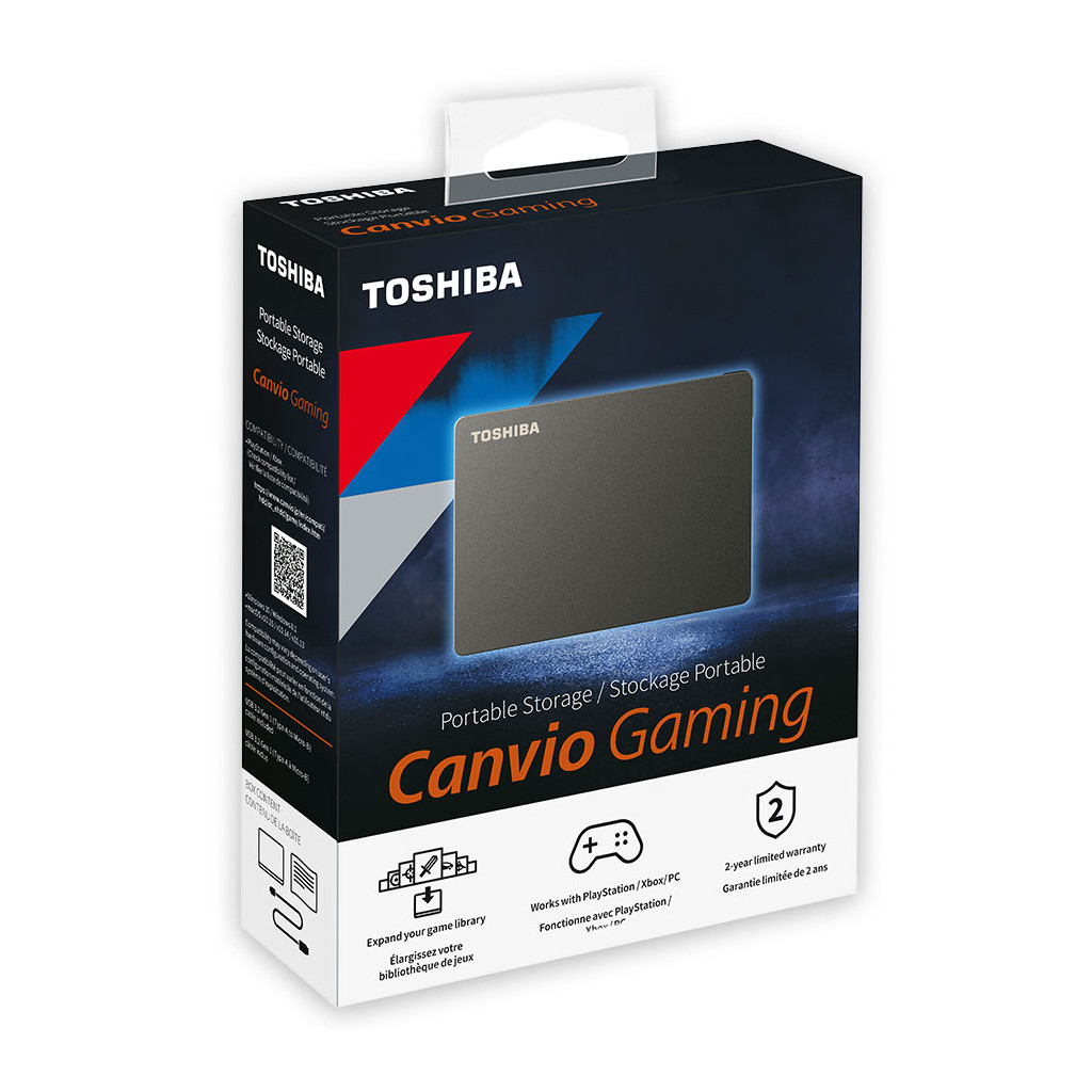 Disco Duro Externo Toshiba 2Tb Hdtx120Xk3Aa Usb 3.0 Canvio Gaming Neg