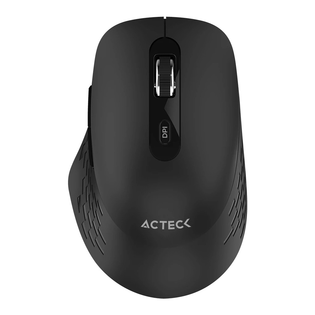 Mouse Acteck Mi480 Óptico 1600 Dpi 6 Botones Rf Inalámbrico Negro Ac-939836