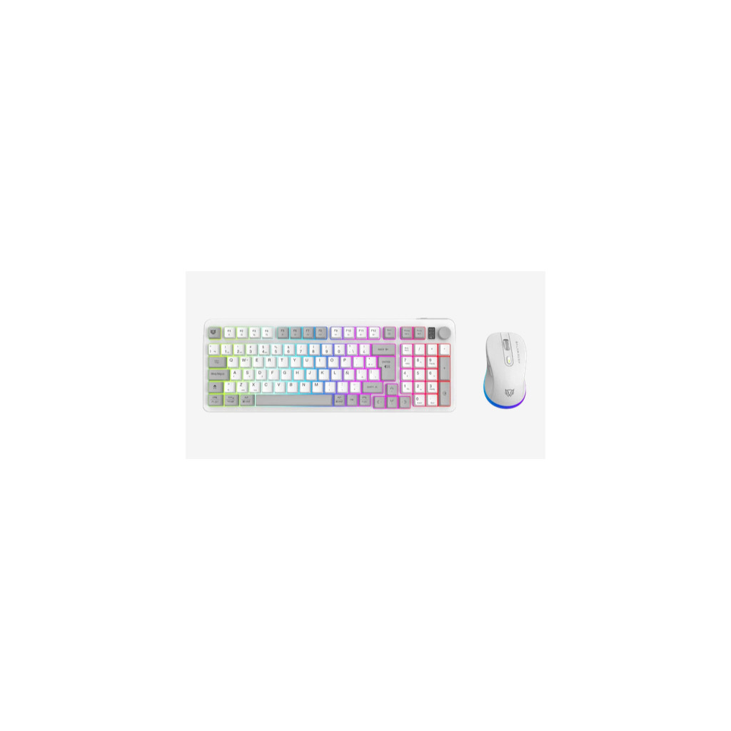 Kit Teclado Y Mouse Balam Rush Conquest Pro Kg525 Usb Rf Bluetooth Rgb Raton Incluido Br-940436