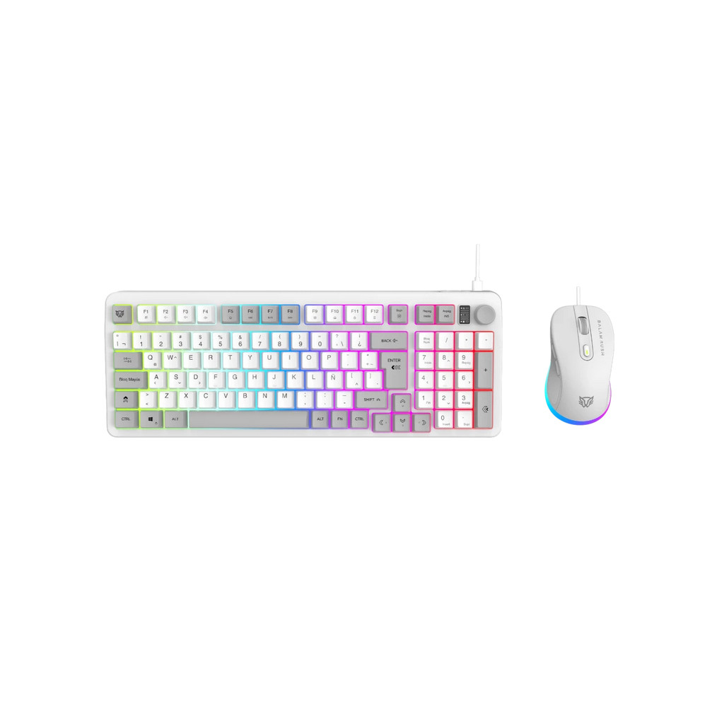 Kit Teclado Y Mouse Balam Rush Squad Conquest Kg515 Tenkeyless Led Rgb Raton Incluido Br-940450
