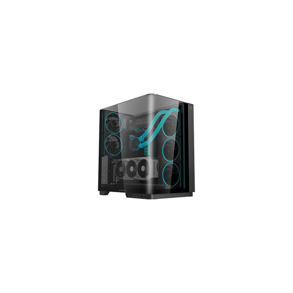 Gabinete Gamer Balam Rush Tankcurve 7800 Mediatorre Media Torre Negro Sin Fuente Br-941556