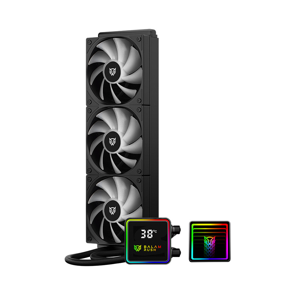 Enfriamiento Liquido Aio Balam Rush Br-944069 360Mm 3 Ventiladores 1800Rpm Negro Argb Br-944069