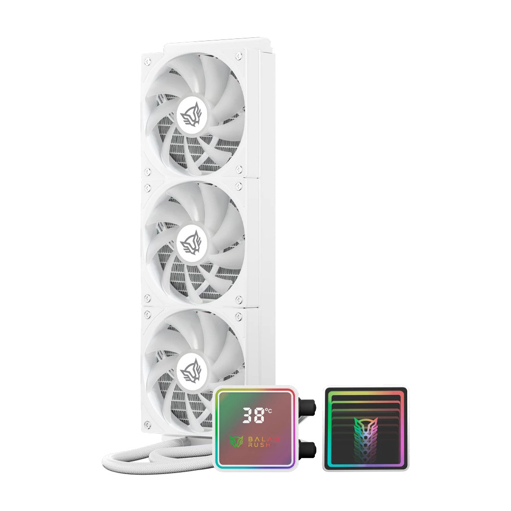 Enfriamiento Liquido Balam Rush Cryo Prism 360 Ice 360 3 Ventiladores 1800Rpm Blanco Argb Br-944076